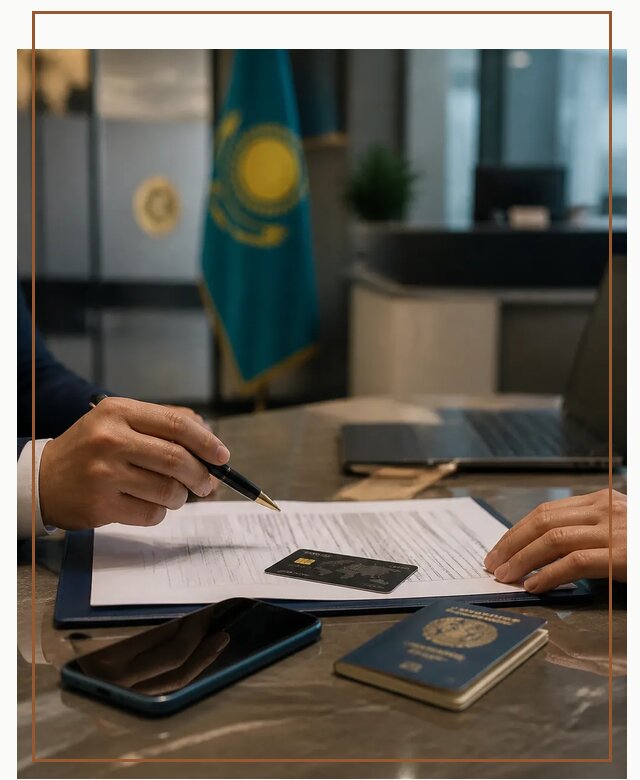 Открытие счета и банковской карты в Казахстане в Нягани